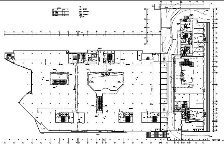 某十八层商业大厦电气施工全套图纸(75张)-弱电平面图3