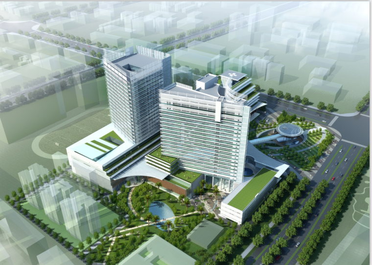 绿色旅馆建筑方案设计资料下载-[广东]医疗建筑现代风格某医院方案设计文本（JPG+71张+2016年）