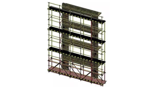 图解附着式升降脚手架-架体结构高度不应大于5倍楼层高