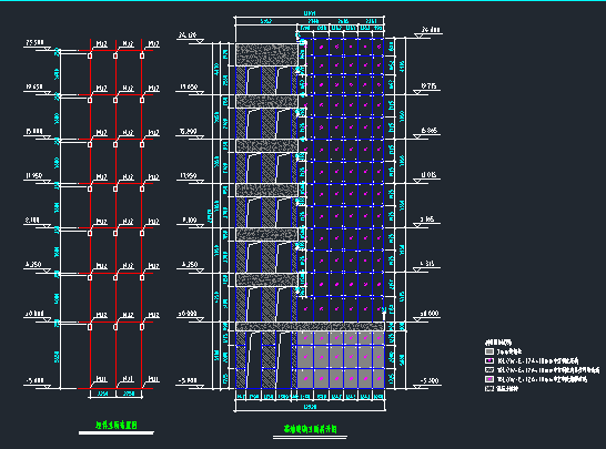 钢结构玻璃幕墙立面施工图资料下载-观光电梯建筑及钢结构施工图
