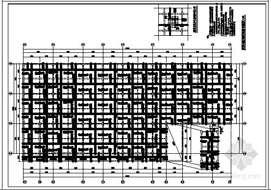 钢框架商场建筑设计图资料下载-某全框架商场结构设计图