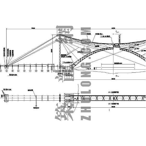 大桥灯杆施工图资料下载-某大桥主拱肋施工图