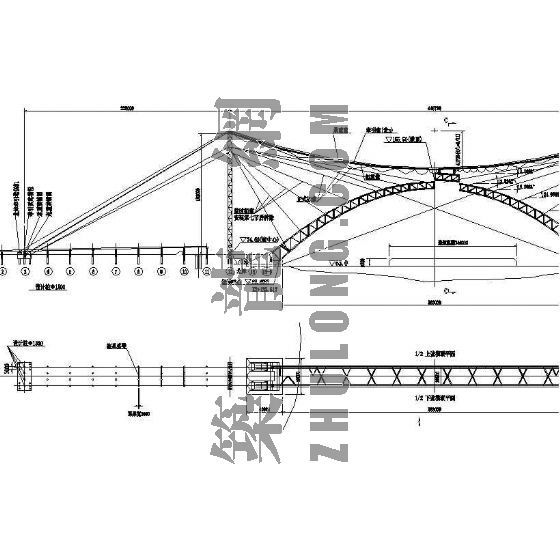 主拱拱肋资料下载-某大桥主拱肋施工图