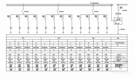 地下车库结构施工图纸资料下载-某地下车库电气图纸
