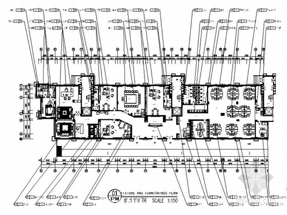 售楼部办公室CAD平面图资料下载-[江西]奢华欧式公馆售楼部办公室装修图（含效果）