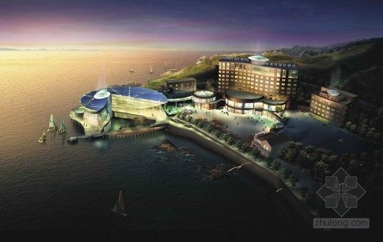 王牌国际饭店设计资料下载-[威海]滨海国际饭店景观扩建设计方案