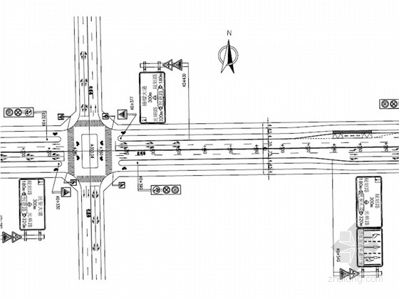 柱式标志牌施工图资料下载-[安徽]城市主干路道路交通工程施工图设计35张