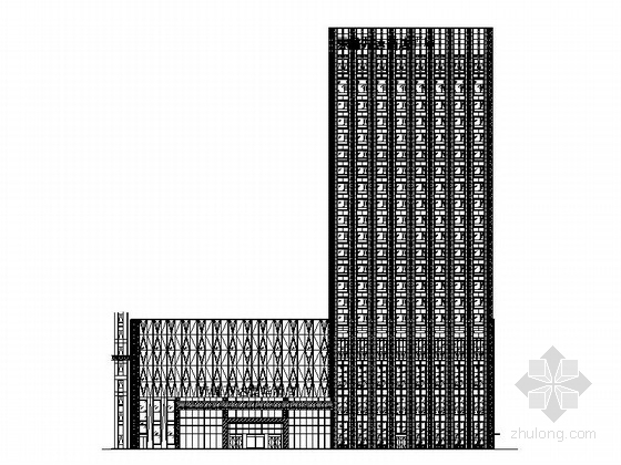 内蒙古五星级酒店方案资料下载-[内蒙古]20层知名企业五星级酒店建筑设计施工图（知名企业研究院）