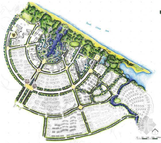 智慧社区初步设计资料下载-[海口]滨水社区景观初步设计方案