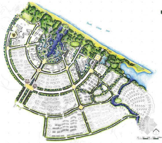 景观初步设计cad资料下载-[海口]滨水社区景观初步设计方案