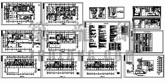 7层综合楼电气资料下载-某7层综合楼空调图