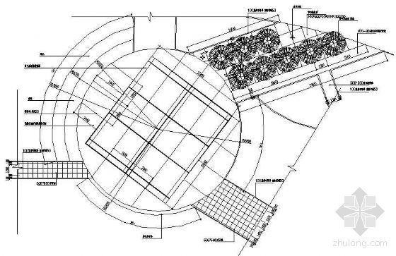 cad羽毛球场施工图资料下载-羽毛球场及周边铺地详图