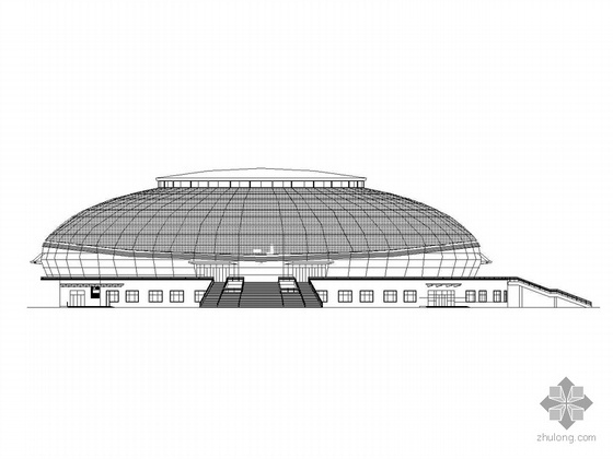 篮球布局资料下载-[呼伦贝尔]某体育馆乙级比赛馆建筑施工图