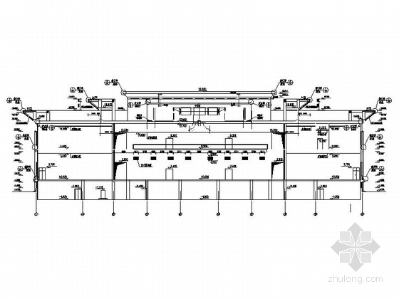 某大学三层礼堂建筑施工图-图2