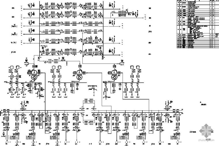 变电站电气平面布置图资料下载-500KV变电站主接线及总平面布置图