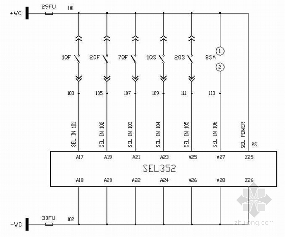 35kv铁塔设计图集资料下载-35KV断路器电气设计图