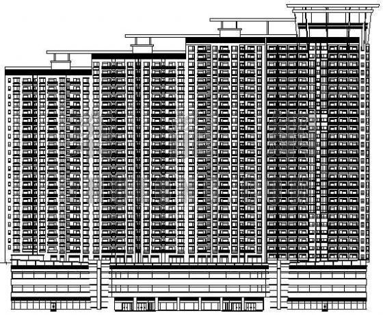 商用厨房su资料下载-青岛某大型高层商用住宅综合楼建筑设计方案