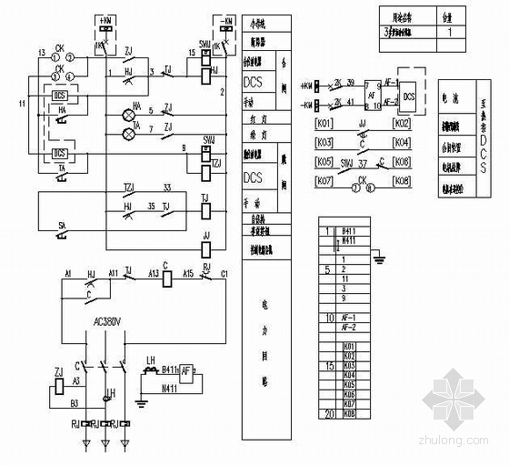 建筑对象低压配电接线图资料下载-75t炉低压柜接线图