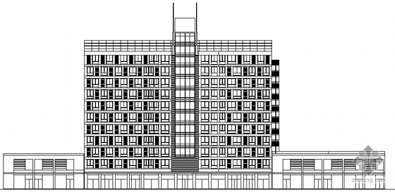 十一层办公楼建筑设计资料下载-某十一层办公楼建筑施工图