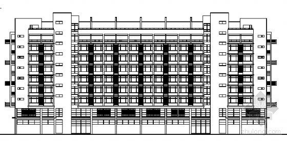 150平方单身公寓资料下载-某八层单身公寓建筑方案图