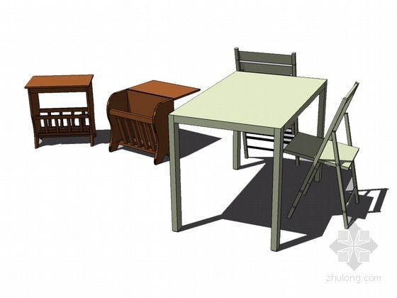 室内家具SketchUp资料下载-现代办公家具sketchup模型
