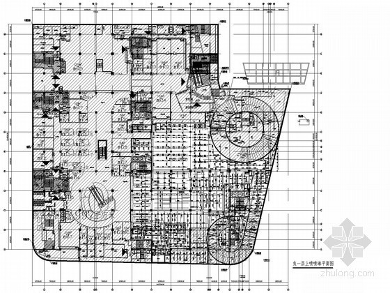 大型地下商场剖面图资料下载-[广东]大型地下商场给排水施工图
