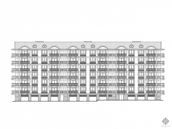 板式住宅小区规划资料下载-[长沙]某住宅小区六层一梯二板式住宅建筑施工图