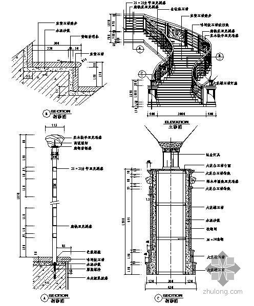楼梯施工节点资料下载-某楼梯施工节点构造详图