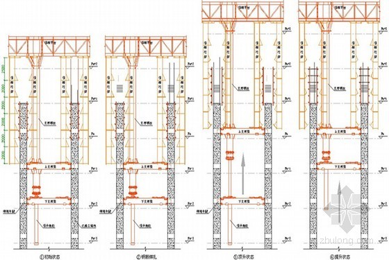 核心筒顶升模板资料下载-[广东]地标性综合楼整体顶升模板系统施工方案（大量附图）
