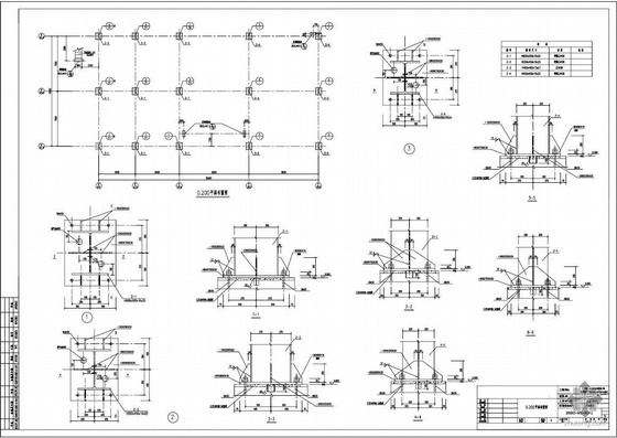 工业尿素施工方案资料下载-某尿素工程厂房结构图