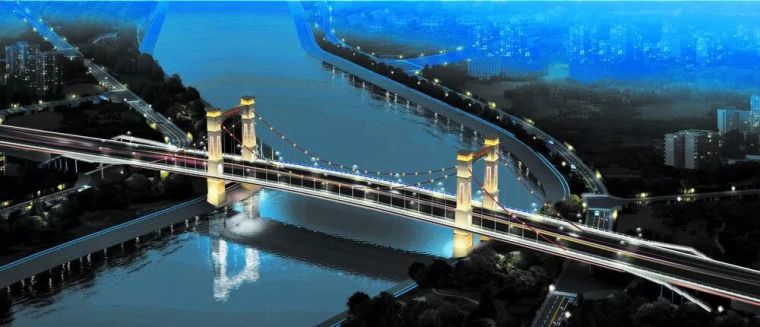 270米滨湖国际双塔资料下载-来瞧瞧成都跨度最大的双塔自锚式悬索桥！