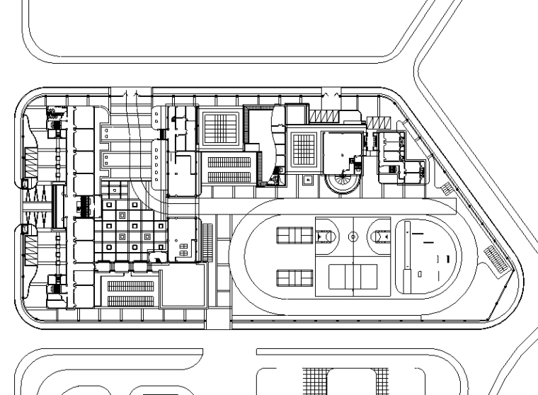 学校大门建筑施工图资料下载-[广东]新亚洲风格花园附属学校景观案例全套施工图（包含CAD+63个）