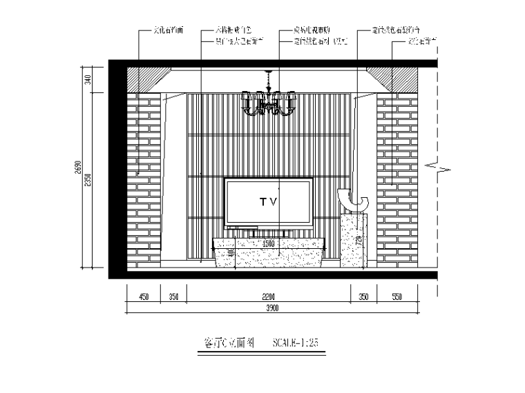 现代个性家居住宅CAD施工图（含效果图）立面图