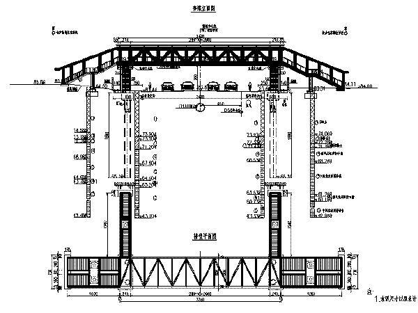 钢桁架桥图集资料下载-[湖南]钢桁架梁人行过街桥设计图31张