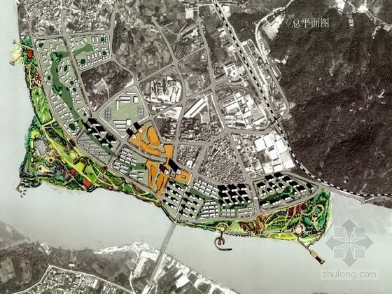 城市中心文化区绿地规划资料下载-[福建]生态文化型城镇度假区规划设计方案