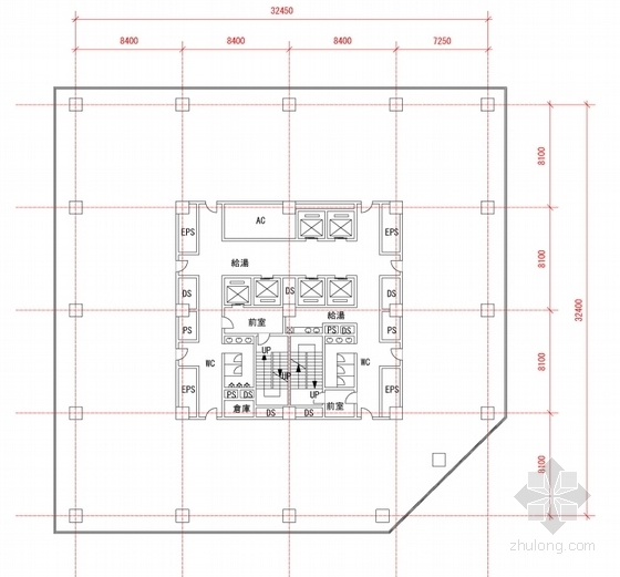 [上海]大型知名商业购物中心建筑设计方案文本-大型知名商业购物中心建筑设计平面图