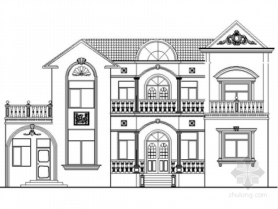 5层独栋别墅资料下载-[毕业设计]两层现代风格私人独栋别墅设计施工图