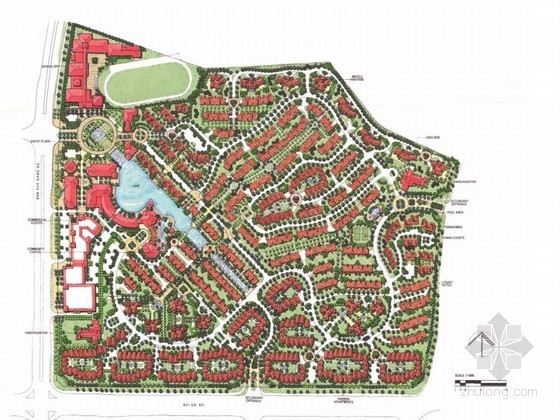 居住区综合商业规划总图资料下载-综合型居住区景观概念设计方案（一）