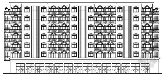 花园住宅建筑方案资料下载-江南某花园住宅楼建筑方案图