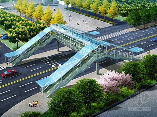 过街天桥钢结构资料下载-钢结构过街天桥建设工程量清单计价实例