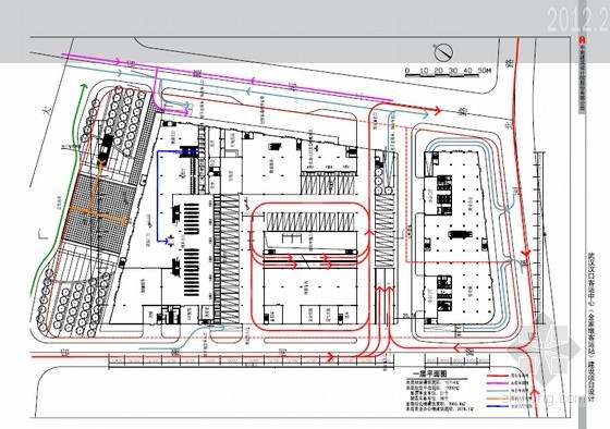 道路平面总体设计图资料下载-[武汉]客运中心建设项目总体设计方案(含设计图)