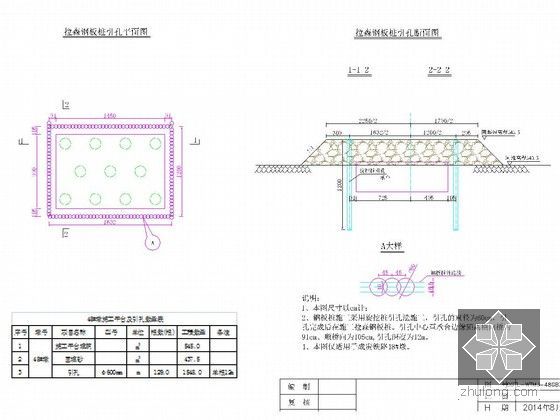 [四川]跨江大桥超大直径桩基超大承台高39m水中墩施工方案附CAD图（围堰栈桥）-单壁钢围堰施工设计图