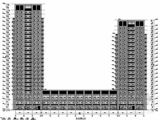 20层办公大楼资料下载-[安徽]24+20层框架核心筒结构研发办公楼结构施工图（含建筑图）
