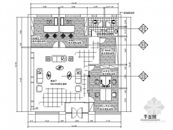 食品厂厂工艺流程图cad资料下载-[沈阳]现代风格造纸厂装修CAD施工图（含效果图 设计说明）