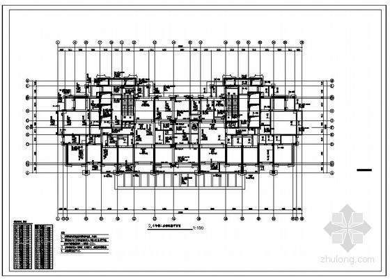 30层住宅设计图资料下载-某44层住宅结构设计图