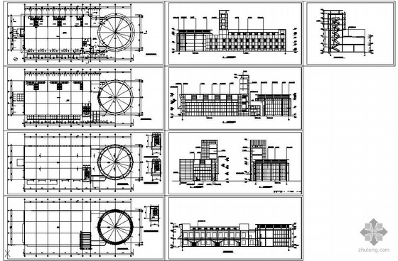 建筑结构暖通施工图资料下载-某网架厂房建筑结构施工图