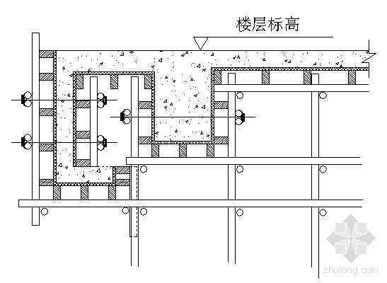 复杂模板支撑节点图资料下载-异型模板节点图2