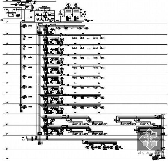 [上海]高档办公楼空调通风设计全套图纸(冰蓄冷 3栋楼)-2#水系统
