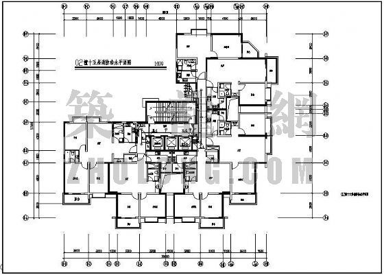 江苏四合院设计图资料下载-江苏某二十六层综合楼给排水设计图