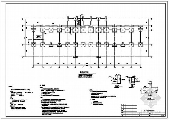 高层办公楼框架结构设计图资料下载-安徽某框架办公楼结构设计图